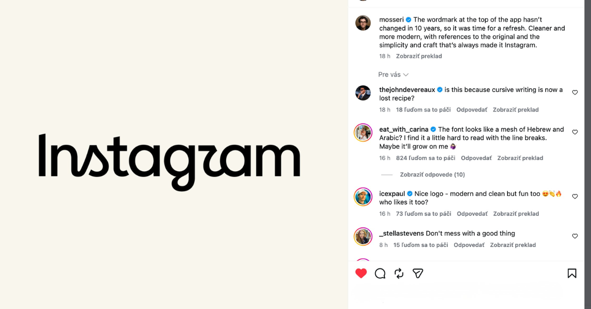 nové logo Instagramu